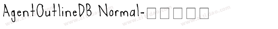 AgentOutlineDB Normal字体转换